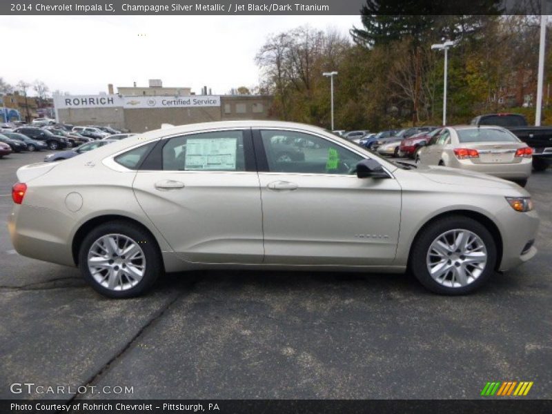 Champagne Silver Metallic / Jet Black/Dark Titanium 2014 Chevrolet Impala LS