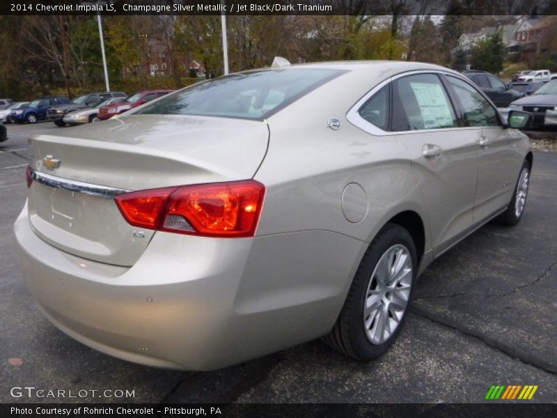 Champagne Silver Metallic / Jet Black/Dark Titanium 2014 Chevrolet Impala LS