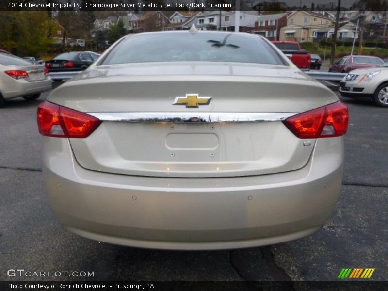 Champagne Silver Metallic / Jet Black/Dark Titanium 2014 Chevrolet Impala LS