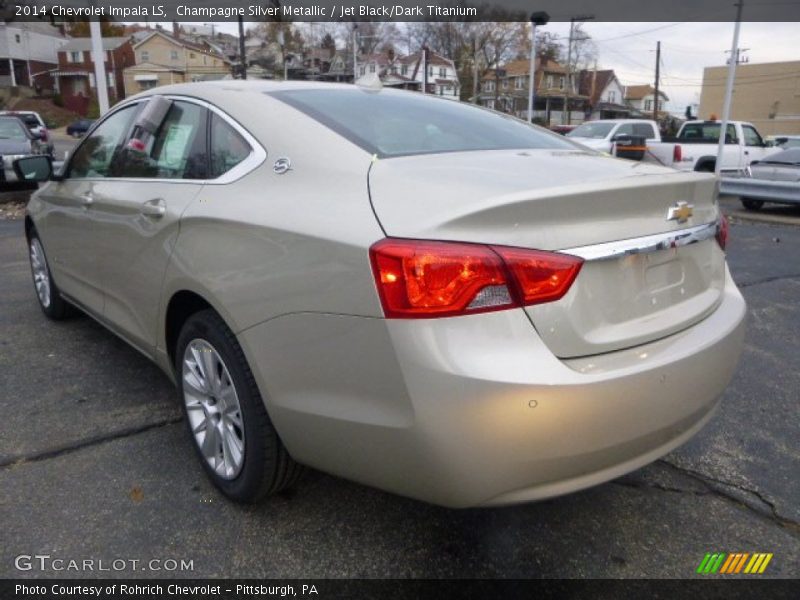 Champagne Silver Metallic / Jet Black/Dark Titanium 2014 Chevrolet Impala LS