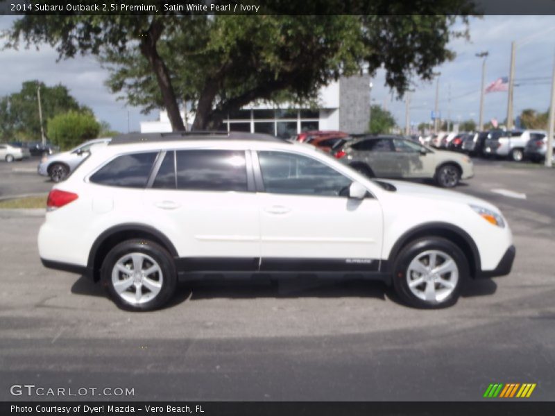 Satin White Pearl / Ivory 2014 Subaru Outback 2.5i Premium