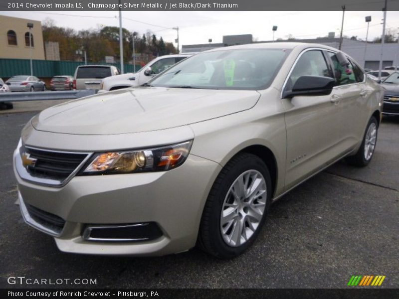 Champagne Silver Metallic / Jet Black/Dark Titanium 2014 Chevrolet Impala LS