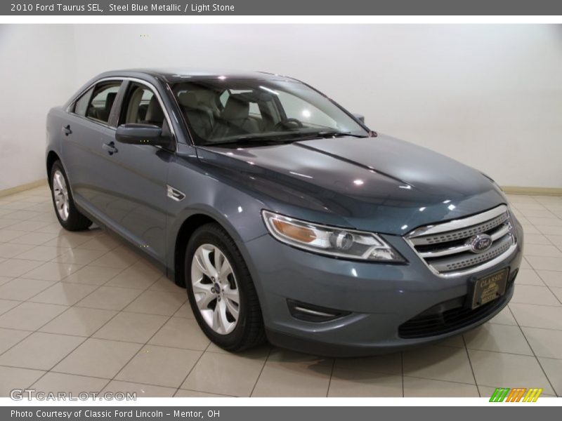 Steel Blue Metallic / Light Stone 2010 Ford Taurus SEL