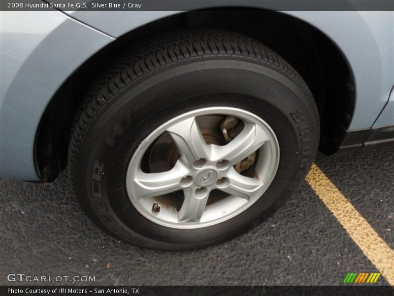 Silver Blue / Gray 2008 Hyundai Santa Fe GLS
