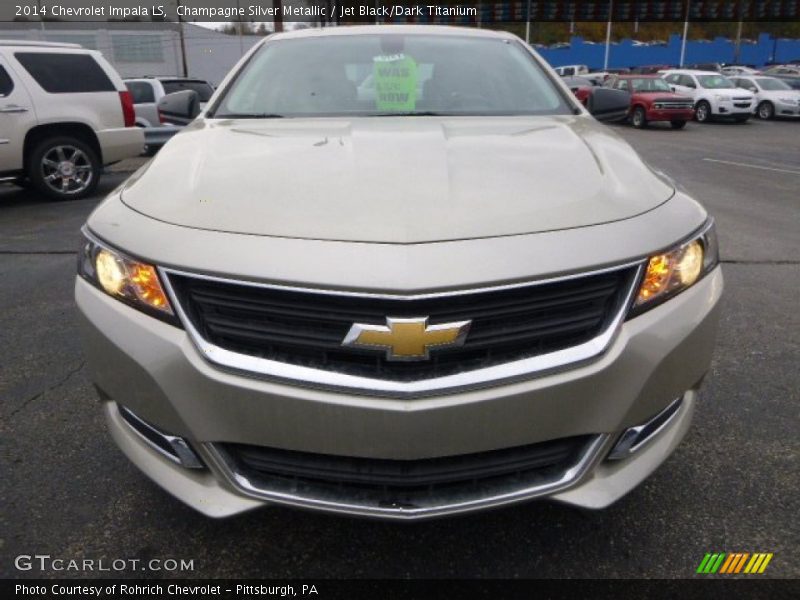 Champagne Silver Metallic / Jet Black/Dark Titanium 2014 Chevrolet Impala LS