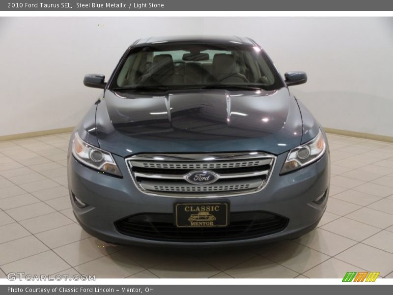 Steel Blue Metallic / Light Stone 2010 Ford Taurus SEL