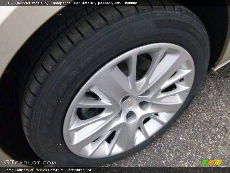 Champagne Silver Metallic / Jet Black/Dark Titanium 2014 Chevrolet Impala LS
