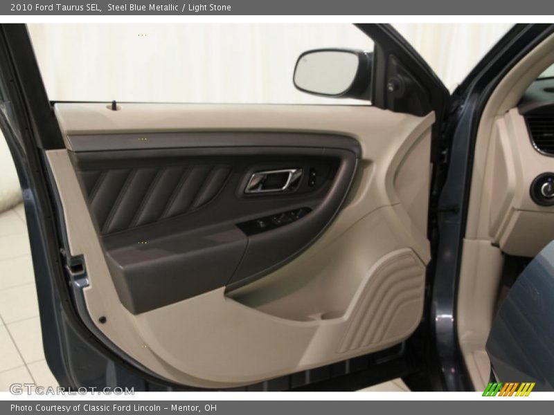 Steel Blue Metallic / Light Stone 2010 Ford Taurus SEL