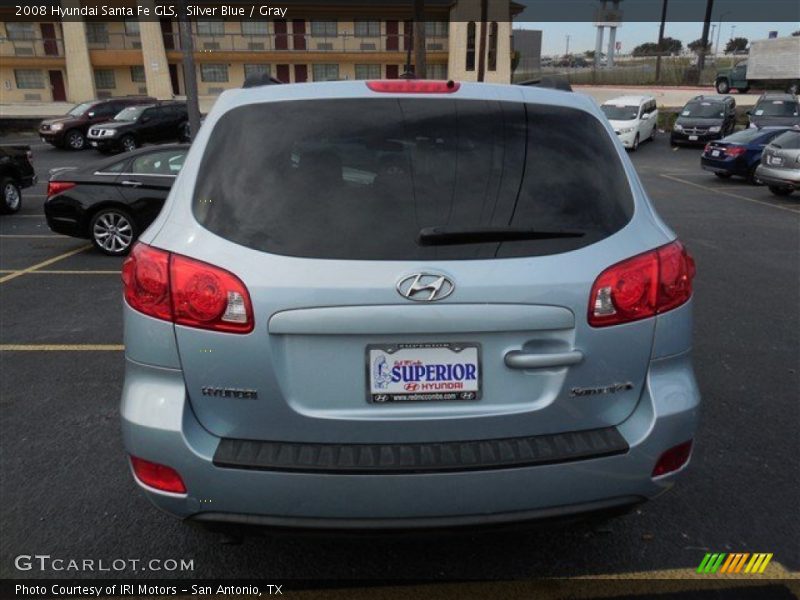 Silver Blue / Gray 2008 Hyundai Santa Fe GLS