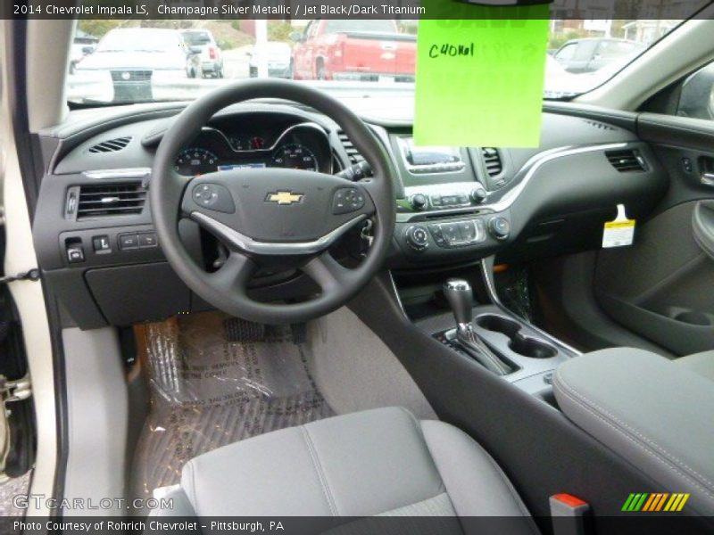 Champagne Silver Metallic / Jet Black/Dark Titanium 2014 Chevrolet Impala LS