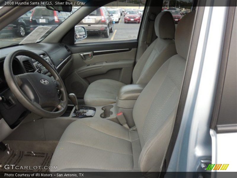 Silver Blue / Gray 2008 Hyundai Santa Fe GLS