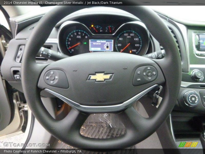 Champagne Silver Metallic / Jet Black/Dark Titanium 2014 Chevrolet Impala LS