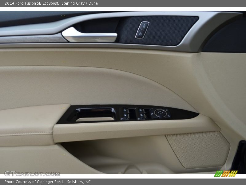 Sterling Gray / Dune 2014 Ford Fusion SE EcoBoost