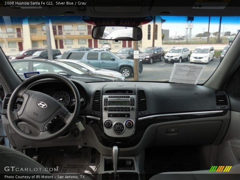 Silver Blue / Gray 2008 Hyundai Santa Fe GLS