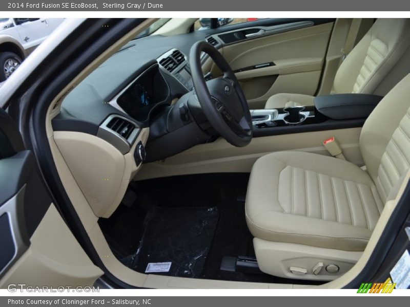 Sterling Gray / Dune 2014 Ford Fusion SE EcoBoost