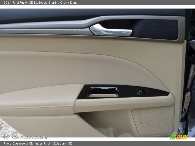 Sterling Gray / Dune 2014 Ford Fusion SE EcoBoost