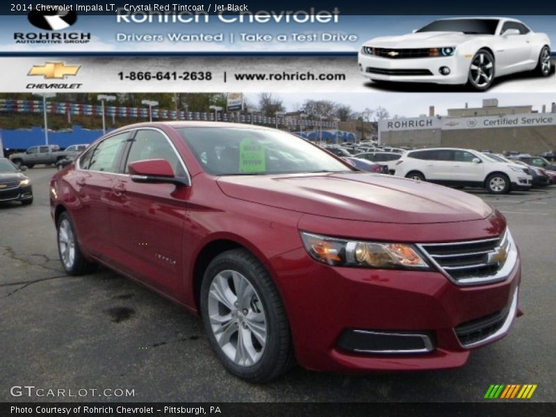 Crystal Red Tintcoat / Jet Black 2014 Chevrolet Impala LT
