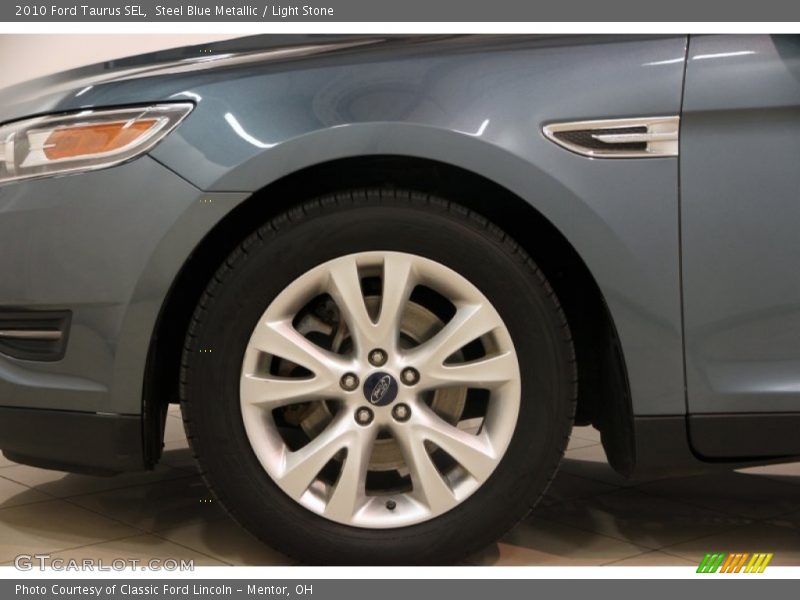 Steel Blue Metallic / Light Stone 2010 Ford Taurus SEL
