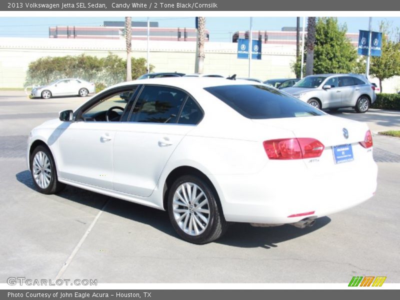 Candy White / 2 Tone Black/Cornsilk 2013 Volkswagen Jetta SEL Sedan