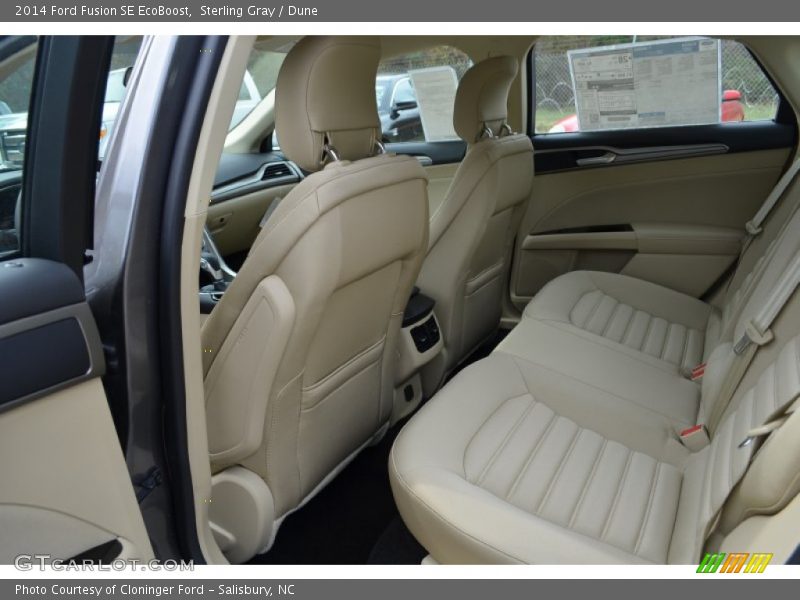 Sterling Gray / Dune 2014 Ford Fusion SE EcoBoost