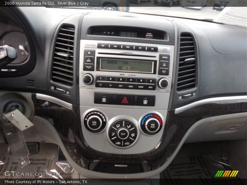 Silver Blue / Gray 2008 Hyundai Santa Fe GLS