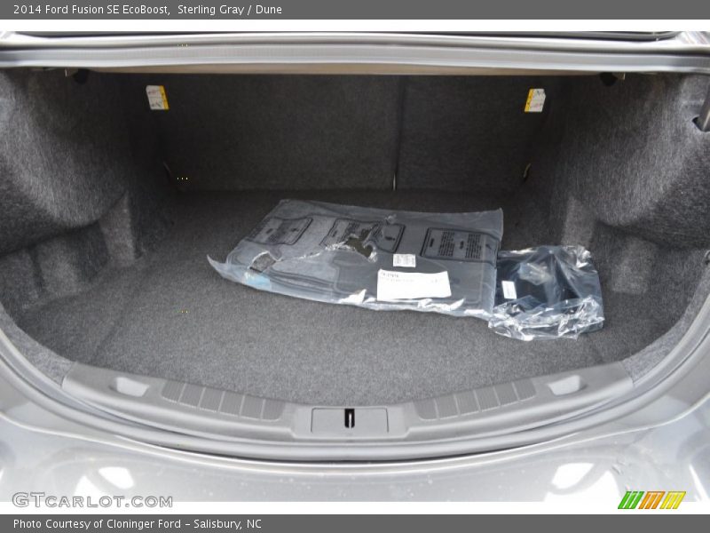 Sterling Gray / Dune 2014 Ford Fusion SE EcoBoost