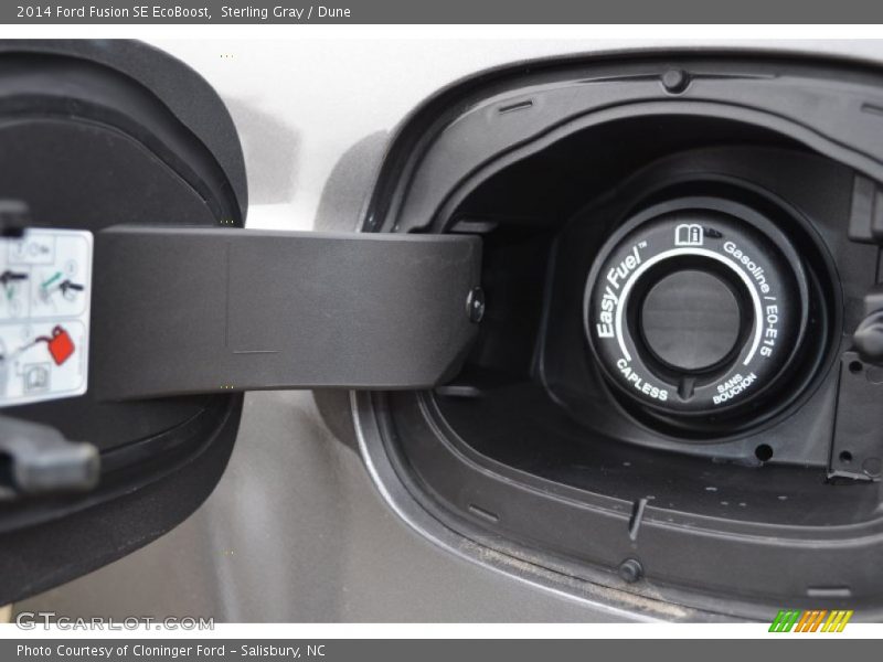 Sterling Gray / Dune 2014 Ford Fusion SE EcoBoost