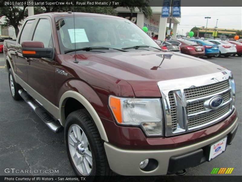 Royal Red Metallic / Tan 2010 Ford F150 Lariat SuperCrew 4x4