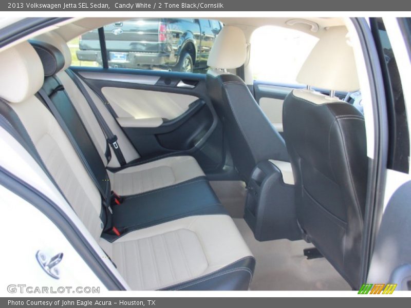 Candy White / 2 Tone Black/Cornsilk 2013 Volkswagen Jetta SEL Sedan