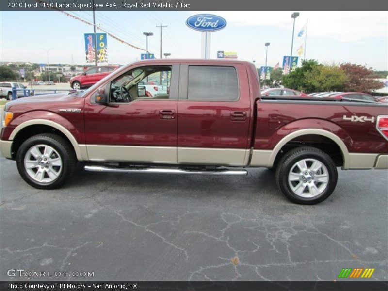 Royal Red Metallic / Tan 2010 Ford F150 Lariat SuperCrew 4x4