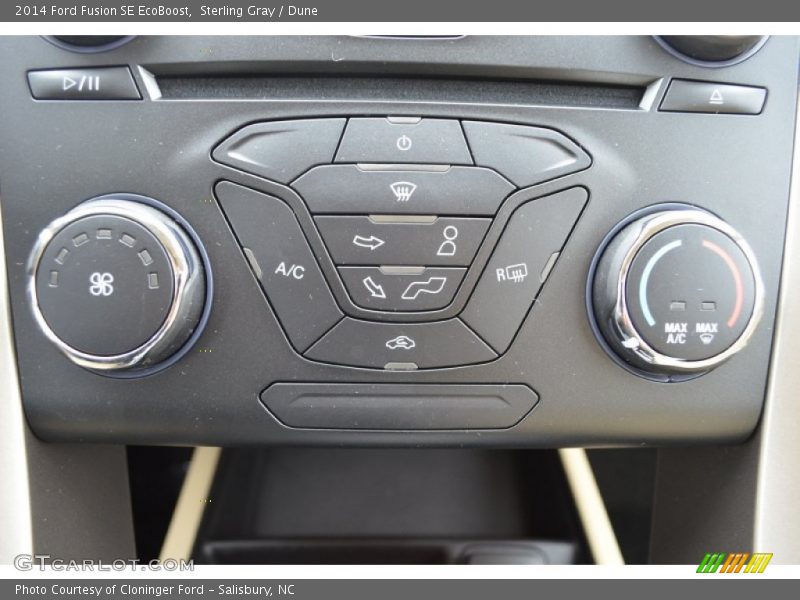 Sterling Gray / Dune 2014 Ford Fusion SE EcoBoost
