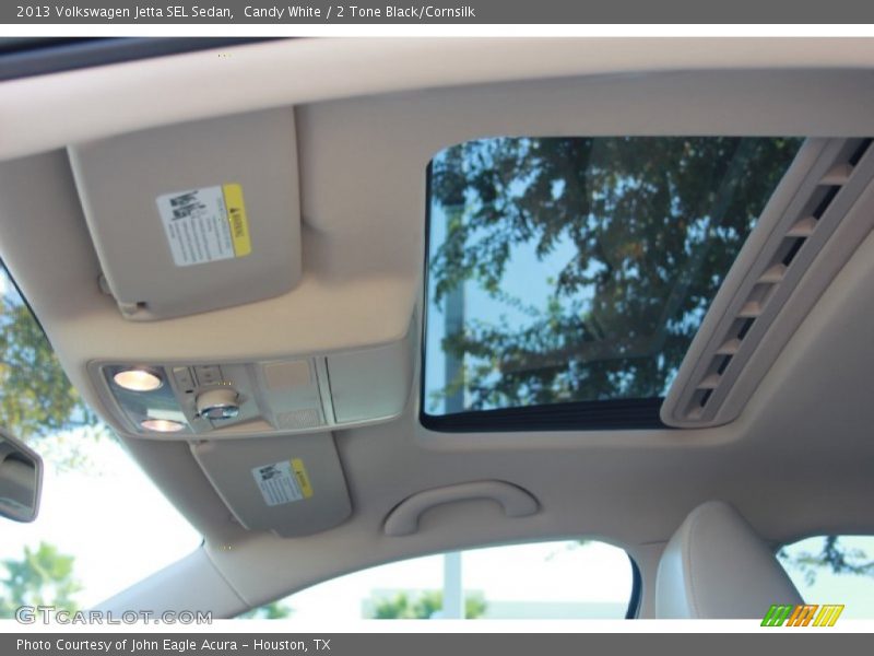 Candy White / 2 Tone Black/Cornsilk 2013 Volkswagen Jetta SEL Sedan