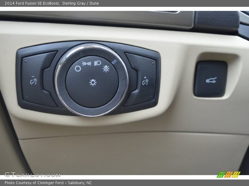 Sterling Gray / Dune 2014 Ford Fusion SE EcoBoost