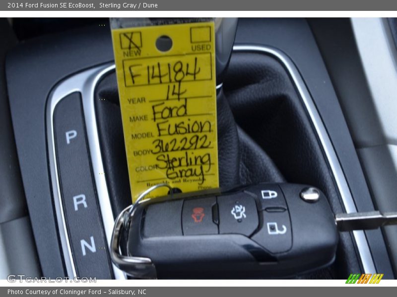 Sterling Gray / Dune 2014 Ford Fusion SE EcoBoost