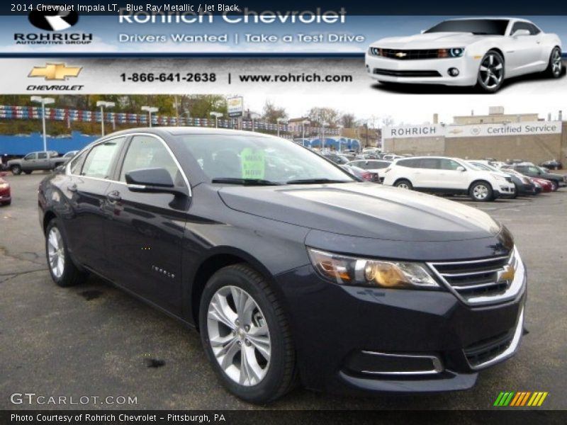 Blue Ray Metallic / Jet Black 2014 Chevrolet Impala LT