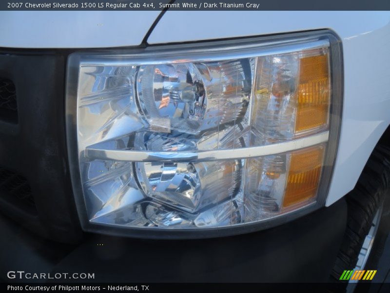 Summit White / Dark Titanium Gray 2007 Chevrolet Silverado 1500 LS Regular Cab 4x4