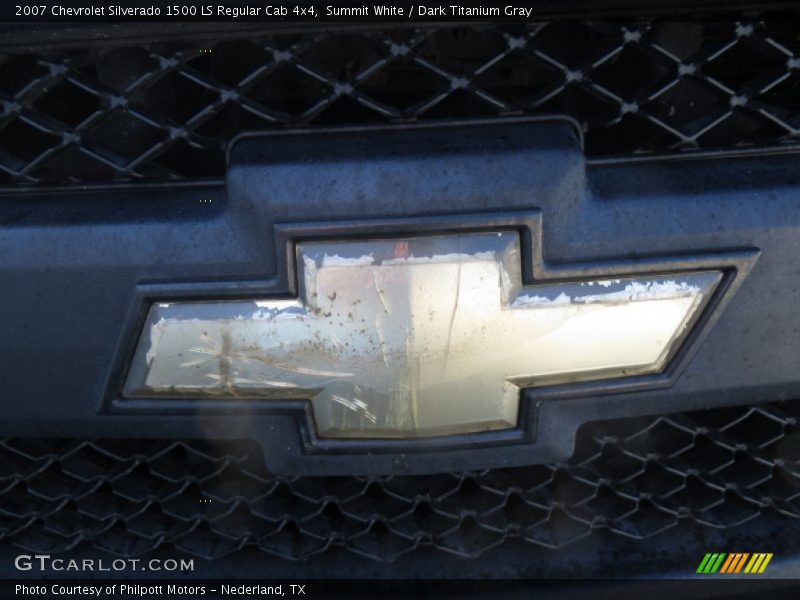 Summit White / Dark Titanium Gray 2007 Chevrolet Silverado 1500 LS Regular Cab 4x4
