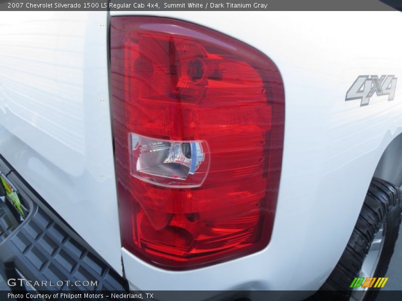 Summit White / Dark Titanium Gray 2007 Chevrolet Silverado 1500 LS Regular Cab 4x4