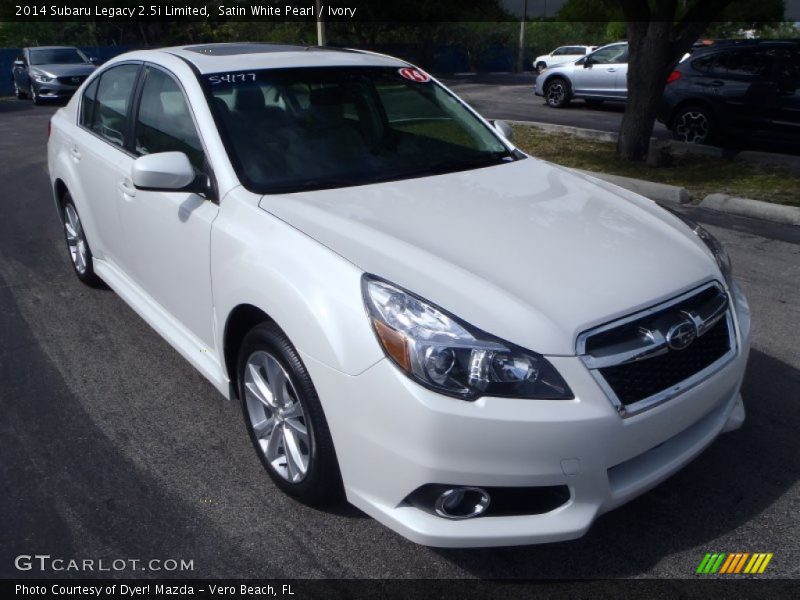 Satin White Pearl / Ivory 2014 Subaru Legacy 2.5i Limited