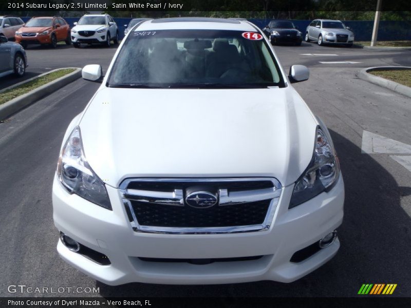Satin White Pearl / Ivory 2014 Subaru Legacy 2.5i Limited