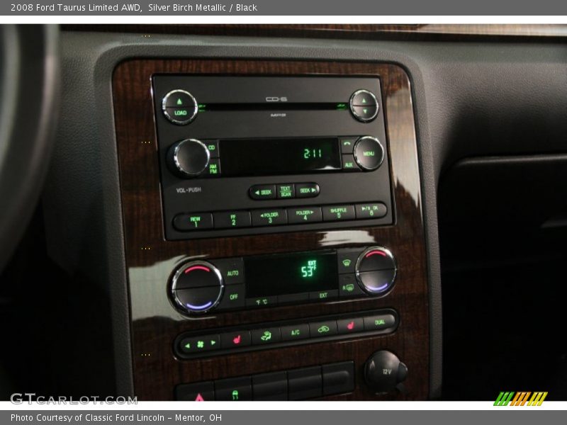 Silver Birch Metallic / Black 2008 Ford Taurus Limited AWD