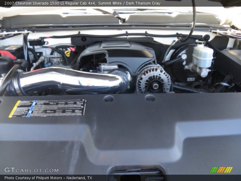 Summit White / Dark Titanium Gray 2007 Chevrolet Silverado 1500 LS Regular Cab 4x4