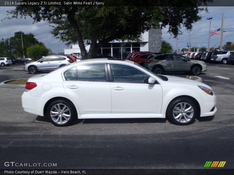 Satin White Pearl / Ivory 2014 Subaru Legacy 2.5i Limited