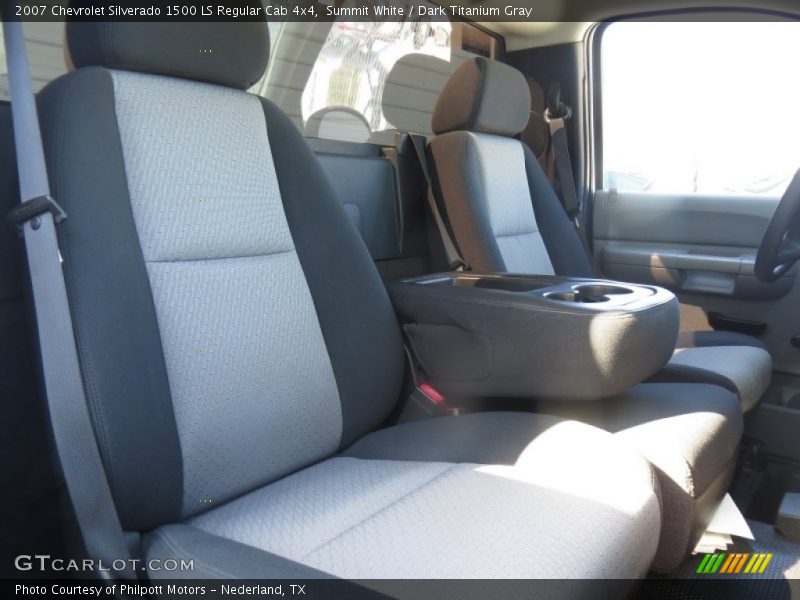 Summit White / Dark Titanium Gray 2007 Chevrolet Silverado 1500 LS Regular Cab 4x4