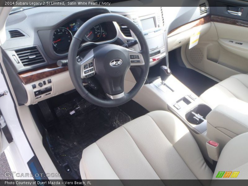 Satin White Pearl / Ivory 2014 Subaru Legacy 2.5i Limited