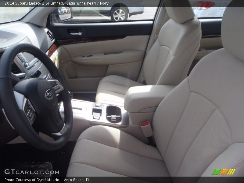 Satin White Pearl / Ivory 2014 Subaru Legacy 2.5i Limited
