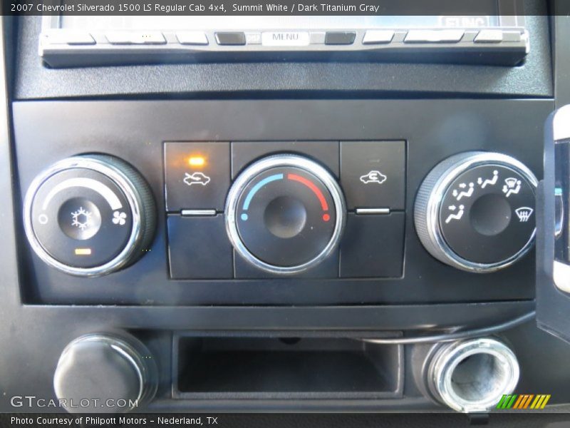 Summit White / Dark Titanium Gray 2007 Chevrolet Silverado 1500 LS Regular Cab 4x4