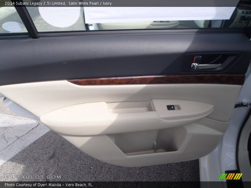 Satin White Pearl / Ivory 2014 Subaru Legacy 2.5i Limited