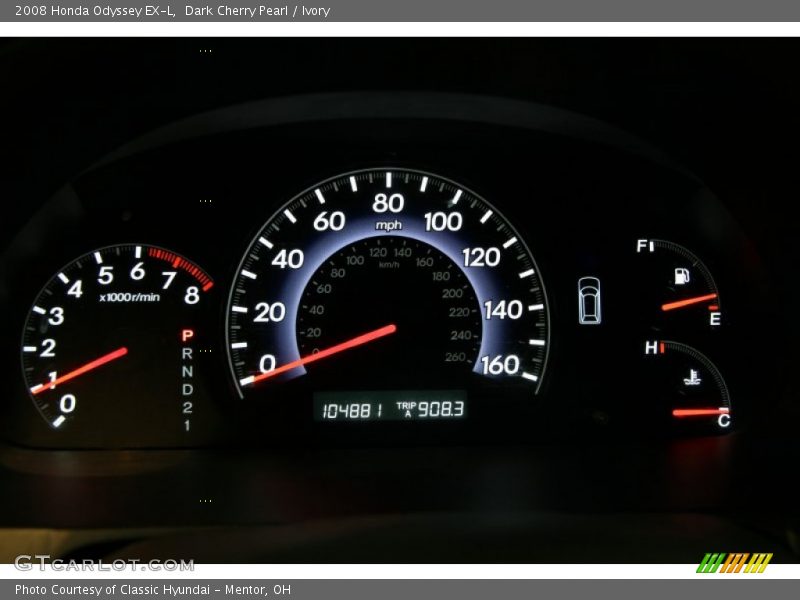 Dark Cherry Pearl / Ivory 2008 Honda Odyssey EX-L