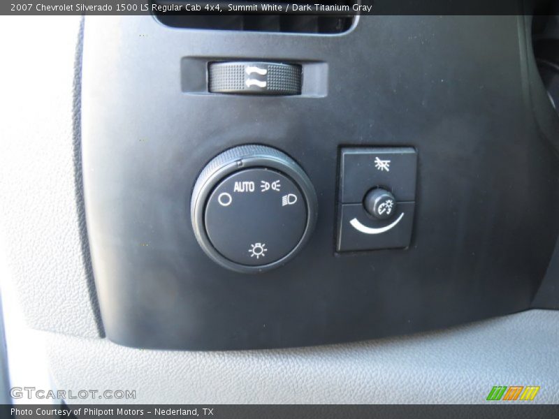 Summit White / Dark Titanium Gray 2007 Chevrolet Silverado 1500 LS Regular Cab 4x4